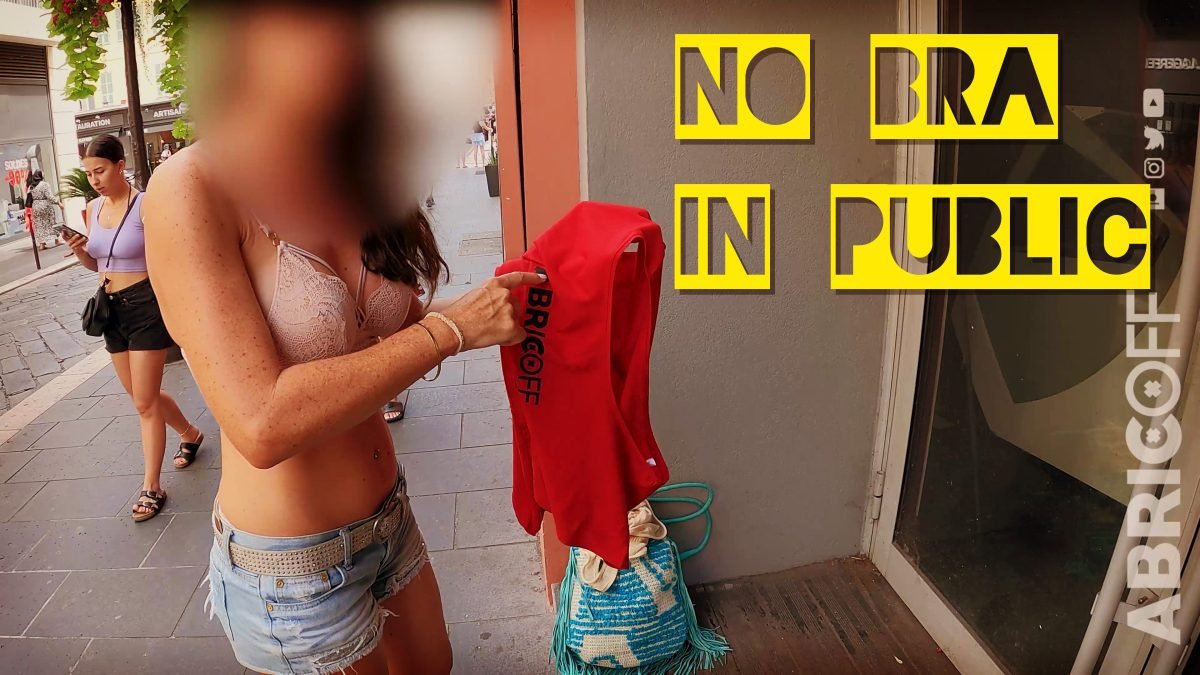 ELLE ENLEVE SON SOUTIF DANS LA RUE